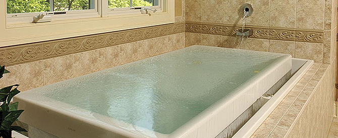 Luxurious master bathroom